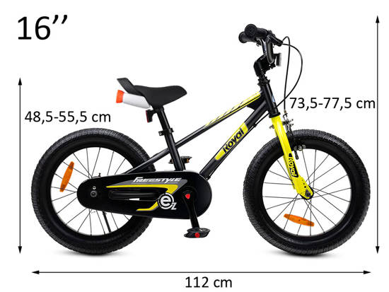 RoyalBaby 2w1 Rower + biegówka 16 Freestyle RO0154 