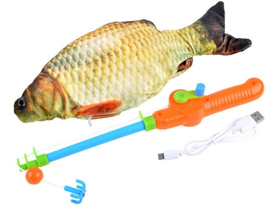 Ryba karp RUSZA SIĘ łowienie ryb USB wędka ZA3268