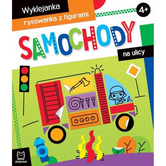 Samochody na ulicy. Wyklejanka rysowanka 4+ KS0716