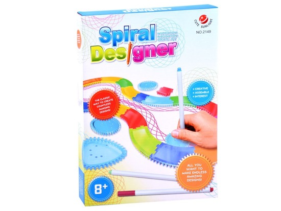 Spirograf Zestaw do rysowania KREATYWNE spirale Pomoc w rysowaniu TA0080