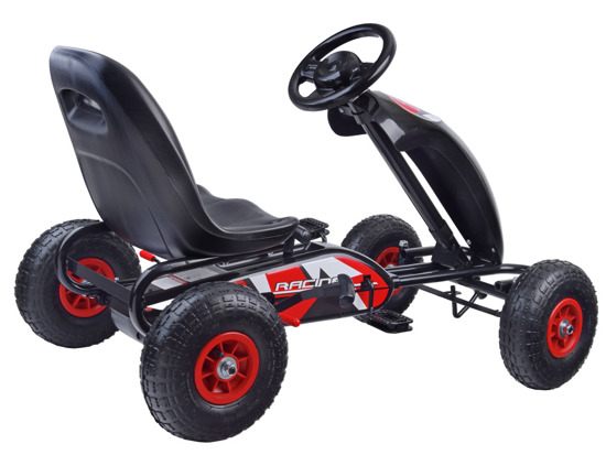 Sportowy GOKART na pedała pompowane koła SP0531