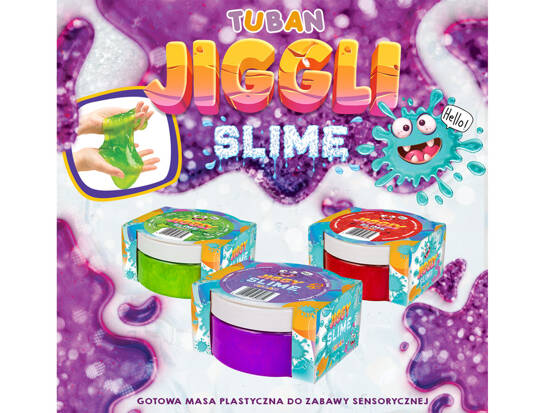 TUBAN Jiggly slime glut 500g fioletowy perłowy ZA5163