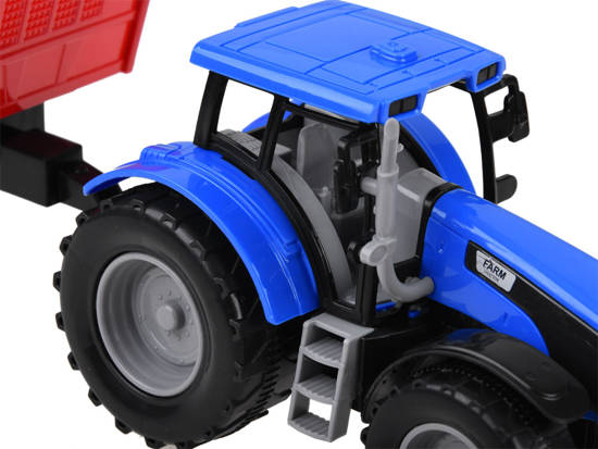 Traktor z przyczepą maszyna farmera rolnika ZA4345