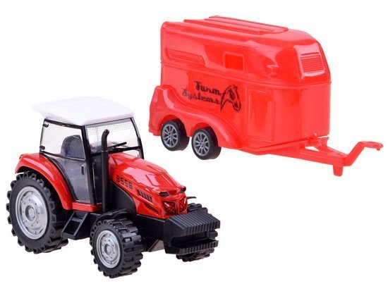 Traktor z przyczepa maszyny rolnicze ZA3433