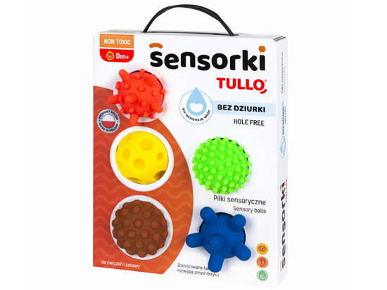 Tullo Kolorowe piłki sensoryczne Sensorki 5szt 417