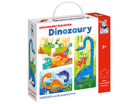 Układanki Malucha Dinozaury duże puzzle 2+ KS0678
