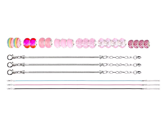 Zestaw Koraliki + zawieszki + bransoletki Prezentowe opakowanie ZA5206