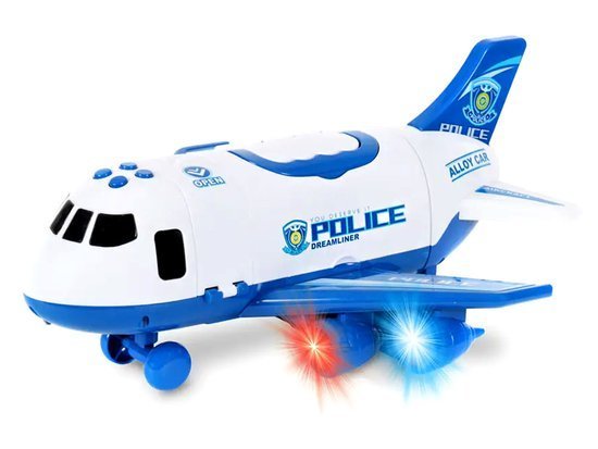 Zestaw Samolot policyjny transporter+ autka ZA3402