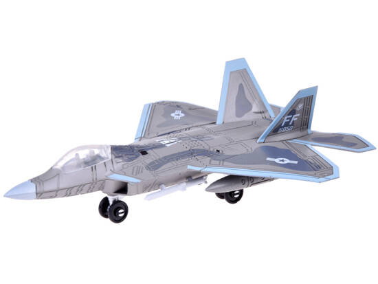 Zestaw klocków samolot odrzutowiec model F-22 1:100 ZA5027